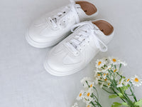 White leather mule shoes/ SH8131
