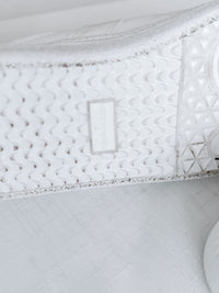 White leather mule shoes/ SH8131