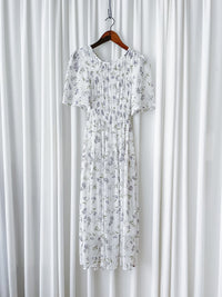 Lavender 薰衣草印花舒適修身連身裙 Dress/ DS9887 (pre-order)