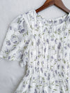 Lavender 薰衣草印花舒適修身連身裙 Dress/ DS9887 (pre-order)