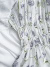 Lavender 薰衣草印花舒適修身連身裙 Dress/ DS9887 (pre-order)