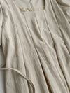 Pleated Waist 隱形橡筋小泡泡袖車褶腰身 Dress / DS9896 (pre-order beige)
