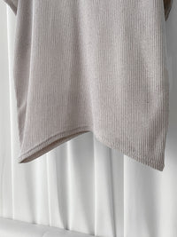 V Neck 顯瘦前後開V領線料長針織 Knit / TP9145 (pre-order white)