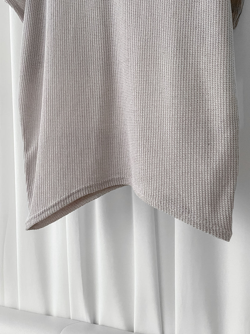 V Neck 顯瘦前後開V領線料長針織 Knit / TP9145 (pre-order white)