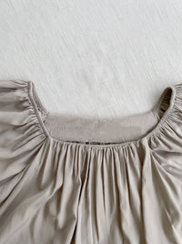 Sophie 涼感皺摺衣領闊腳兩件套 SET/ SE8076 (pre-order beige)