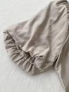Sophie 涼感皺摺衣領闊腳兩件套 SET/ SE8076 (pre-order beige)