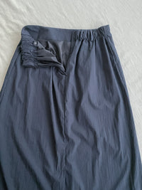 Navy Belt 腰帶裝飾輕身日常後開叉 Skirt/ SK8884