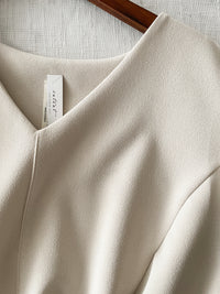 （未戴腰帶都微修腰✨）moon lock, Dress 防皺彈性細緻半月腰帶後橡筋連身裙/ DS9685 (Pre-order 11月24截單）