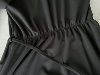 （未戴腰帶都微修腰✨）moon lock, Dress 防皺彈性細緻半月腰帶後橡筋連身裙/ DS9685 (Pre-order 11月24截單）