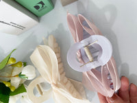 (Many Ways to wear) Jelly Ribbon, Clip/ HA8120 (ivory sold out)