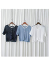 〔夏日百搭〕Lace Collar 空氣感蕾絲領口上衣或外套 Top/ TP9155 (Skyblue/Navy soldout)
