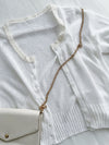 〔夏日百搭〕Lace Collar 空氣感蕾絲領口上衣或外套 Top/ TP9155 (Skyblue/Navy soldout)