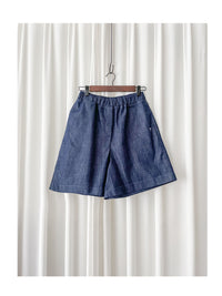 Denim 輕身牛仔色刺繡短褲 Shorts / PT8457