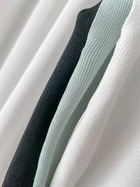Boat Collar 冰絲無肩線彈性船領上衣 Top/ TP9150 (White / Mint sold out)