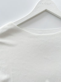 Boat Collar 冰絲無肩線彈性船領上衣 Top/ TP9150 (White / Mint sold out)