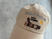 (百搭杏色) 假日小兔Cap帽, Cap/ HT8011 （pre-order)