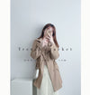 (方便啪鈕)  Trench 中長知性可褶中袖修腰風衣, Jacket/ JK8119