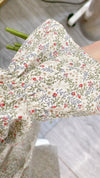 Branches 飄逸雪紡細荷葉領口自然層次花枝, dress/ DS8800
