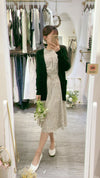 Branches 飄逸雪紡細荷葉領口自然層次花枝, dress/ DS8800
