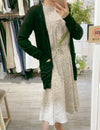 Branches 飄逸雪紡細荷葉領口自然層次花枝, dress/ DS8800