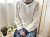 V Braid Knit Top 不起毛彈性線料扭麻花針織衫/ KT8176