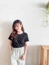 淺杏色全橡筋前立體修飾線直腳褲, Pants/ PT8420