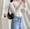 《 顯長腿超高腰款 》高腰微彈顯長腿喇叭牛仔褲, Jeans/ PT8405 (pre-order m)