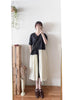 ( 不規則拼接) 黑色拼接淡黃口袋連身裙, Dress/ DS9501