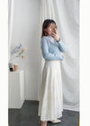 Geometry 浪漫幾何通花層次傘形長裙, Skirt/ SK8776 （navy sold out)