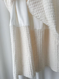 Layer Skirt 象牙白彈性層次簡約半裙/SK8863