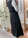 Vest dress 剛剛好V領配腰帶修腰背心裙/ DS9808 (beige sold out)