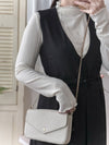 Vest dress 剛剛好V領配腰帶修腰背心裙/ DS9808 (beige sold out)
