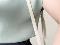 Boat Collar 冰絲無肩線彈性船領上衣 Top/ TP9150 (White / Mint sold out)