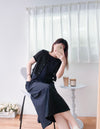 Hollow 幾何織紋排鈕扣百搭微短, Top or Outer/ TP8878 （black sold out)