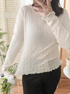 Anden Tee 舒適膚感彈性通花木耳邊/ TP9109 （pre-order Lemon Chiffon)