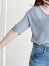〔夏日百搭〕Lace Collar 空氣感蕾絲領口上衣或外套 Top/ TP9155 (Skyblue/Navy soldout)