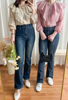 Ruffle Blouse 設計感Ruffle領口輕盈上衣/ BU9074
