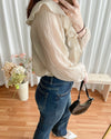 Ruffle Blouse 設計感Ruffle領口輕盈上衣/ BU9074