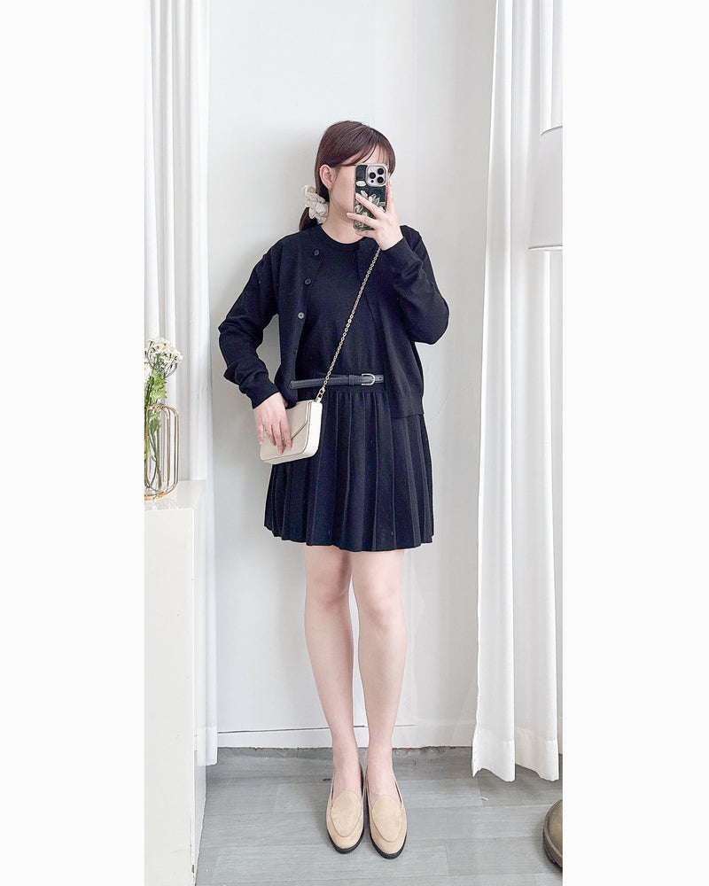 Sophie Set 活力優雅腰帶百褶套裝 （附送腰帶) / SE8095 （pre-order 11月24截單)