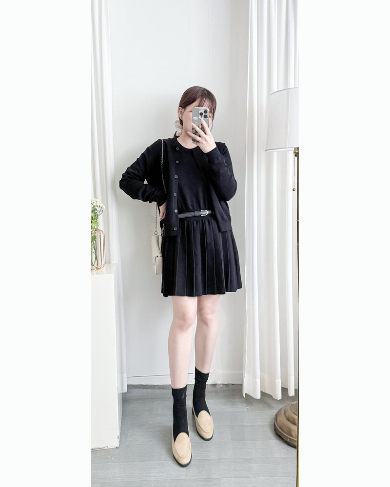 Sophie Set 活力優雅腰帶百褶套裝 （附送腰帶) / SE8095 （pre-order 11月24截單)