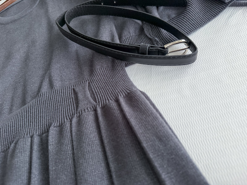 Sophie Set 活力優雅腰帶百褶套裝 （附送腰帶) / SE8095 （pre-order 11月24截單)