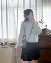 V Braid Knit Top 不起毛彈性線料扭麻花針織衫/ KT8176