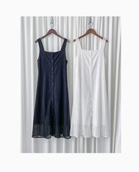 Vest Lace Dress 修身顯瘦蕾絲方領背心裙/ DS9946 (pre-order white)