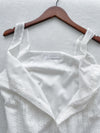 Vest Lace Dress 修身顯瘦蕾絲方領背心裙/ DS9946 (pre-order white)
