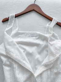 Vest Lace Dress 修身顯瘦蕾絲方領背心裙/ DS9946 (pre-order white)