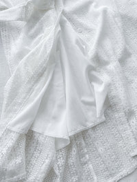 Vest Lace Dress 修身顯瘦蕾絲方領背心裙/ DS9946 (pre-order white)