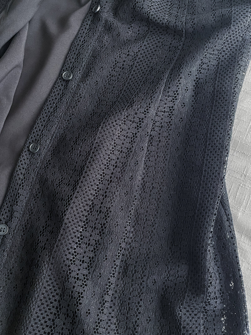 Vest Lace Dress 修身顯瘦蕾絲方領背心裙/ DS9946 (pre-order white)