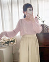 V Braid Knit Top 不起毛彈性線料扭麻花針織衫/ KT8176