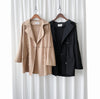 (方便啪鈕)  Trench 中長知性可褶中袖修腰風衣, Jacket/ JK8119