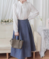 Round Edge Chiffon Blouse 圓角細領口雪紡上衣/ BU9088
